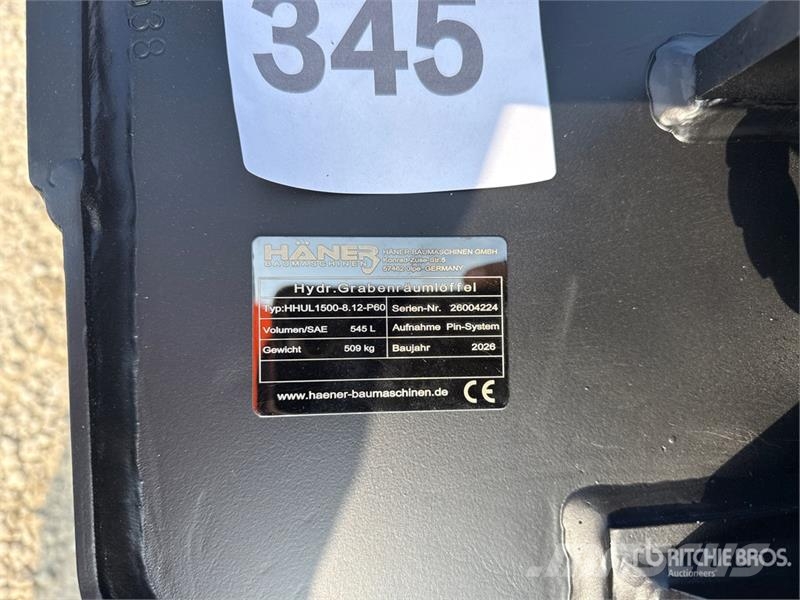 Haener HHUL1500-8.12-P60 Universal Excavator Bucke Kovalar