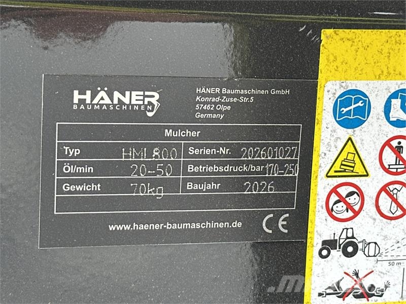 Haener HML800 Epareuse (Non Utilise) Flail Mower ( Mäher