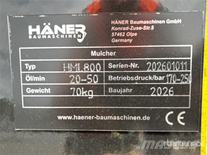 Haener HML800 Flail Mower (Unused) Maaiers