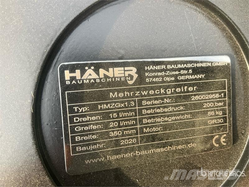  Haener HMZGx1.3AA Hydraulic Rotating Excavator Gra خطاطيف