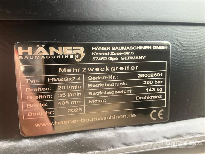  Haener HMZGx2.4A Hydraulic Rotating Excavator Grap خطاطيف
