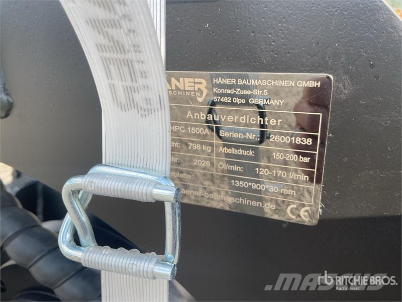  Haener HPC1500A Hydraulic Plate Compactor Attachme دكاكات أفقية