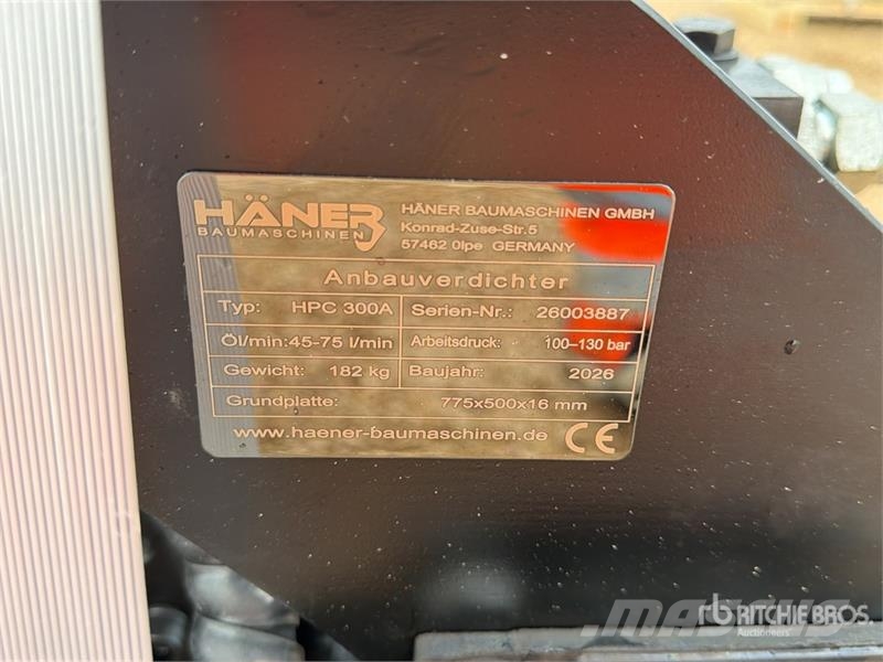 Haener HPC300A Hydraulic Compactor (Unused) Other components