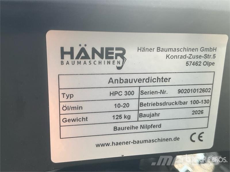  Haener HPC300A Mini Plate Compactor Attachment (Un Vibratori