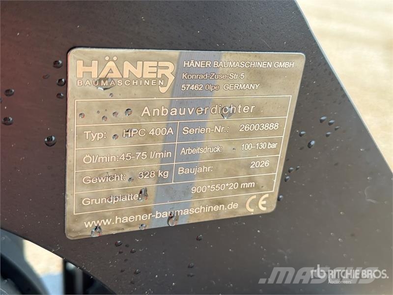 Haener HPC400A Hydraulic Compactor (Unused) Other components