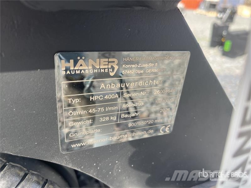  Haener HPC400A Plate Compactor Attachment (Unused) دكاكات أفقية