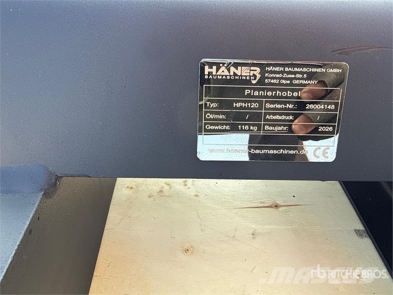 Haener HPH 120A Grading Beams (Unused) Други компоненти