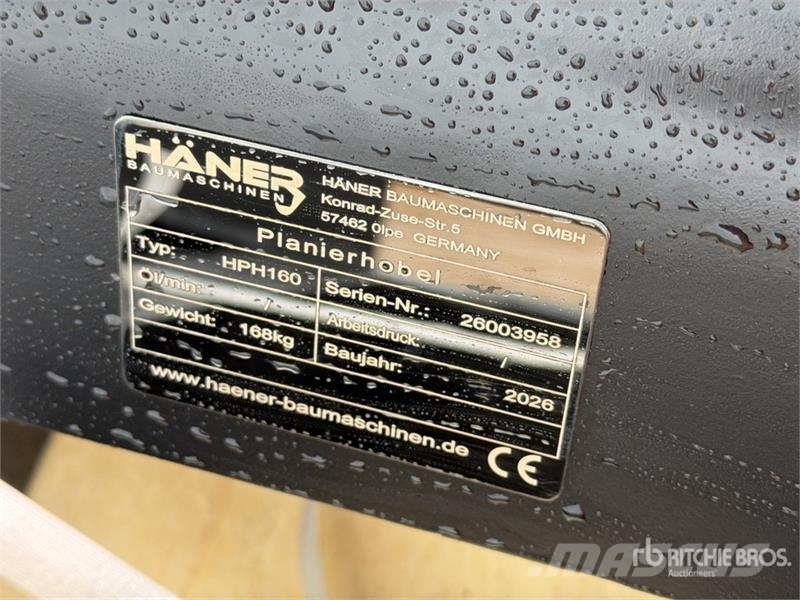  Haener HPH 160A Grading Beams (Unused) Other components