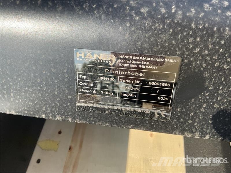 Haener HPH 180A Grading Beams (Unused) Egyéb alkatrészek
