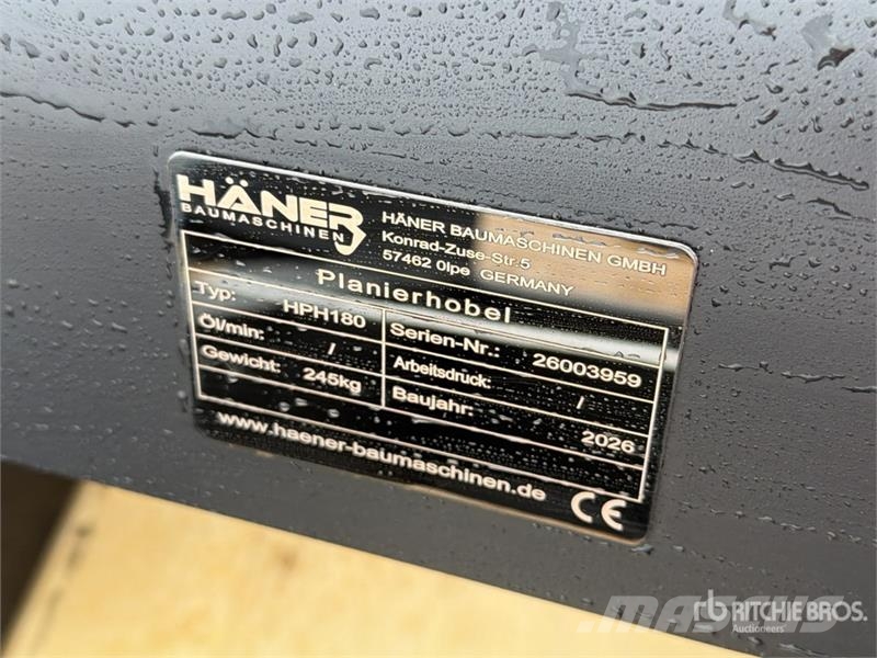  Haener HPH 180A Grading Beams (Unused) Other components
