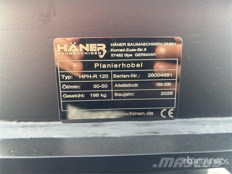  Haener HPH-R120 Grading Beams (Unused) مكونات أخرى