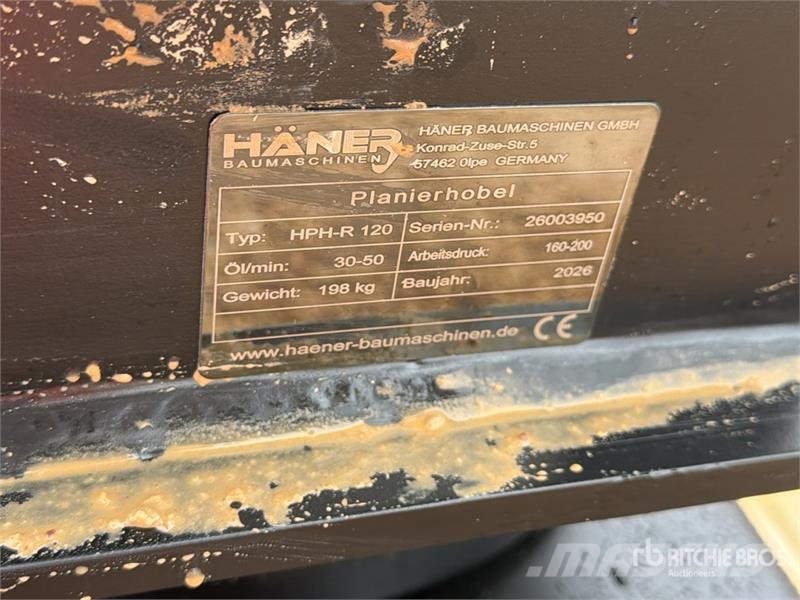  Haener HPH-R120A Rotating Grading Beams (Unused) Other components