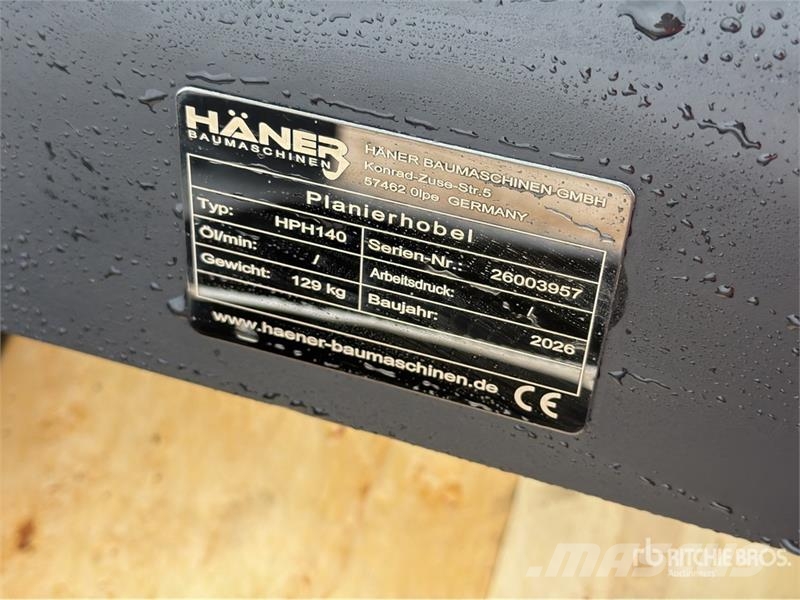 Haener HPH140A Grading Beams (Unused) Other components