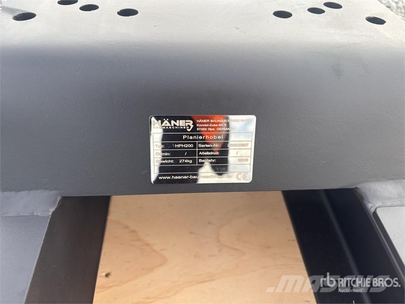 Haener HPH200 Grading Beams (Unused) Andre komponenter