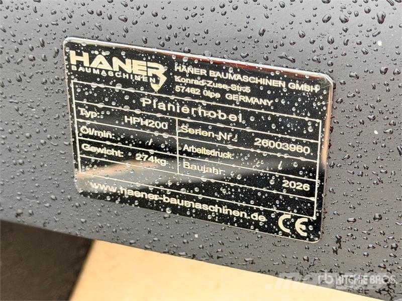  Haener HPH200A Grading Beams (Unused) Other components