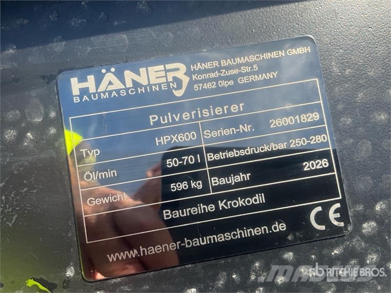  Haener HPX600A Demolition Pulverizer (Unused) Trituradoras