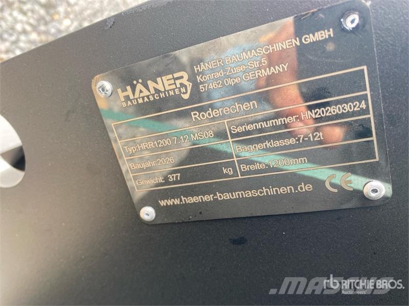  Haener HRR1200 7.12 Lifting Excavator Rake (Unused مكابس وميبسات التبن