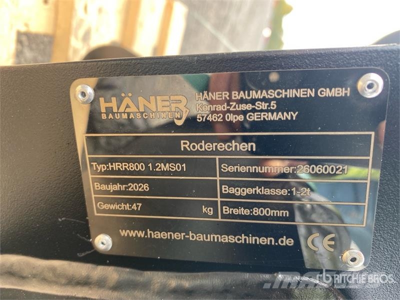  Haener HRR800 1.2 Lifting Excavator Rake (Unused) مكابس وميبسات التبن
