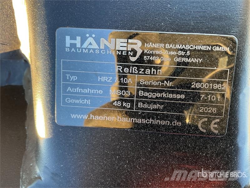  Haener HRZ 7.10A Excavator Ripper (Unused) خداشات