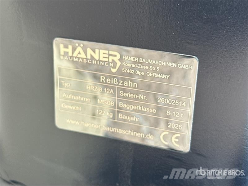 Haener HRZ 8.12A Dent De Deroctage (Non Utilise) E Scarificateur