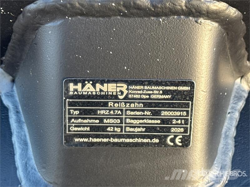  Haener HRZ4.7A Excavator Ripper (Unused) Spulchniarki