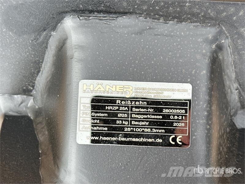 Haener HRZP25A Dent De Deroctage (Non Utilise) Exc Scarificateur