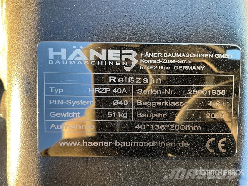  Haener HRZP40A Excavator Ripper (Unused) خداشات