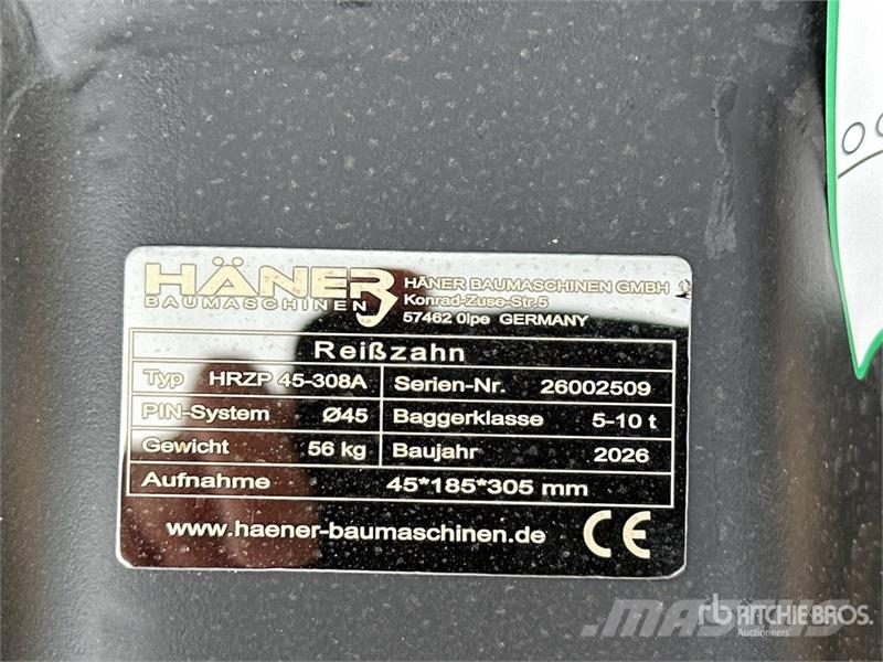 Haener HRZP45-308A Dent De Deroctage (Non Utilise) Scarificateur