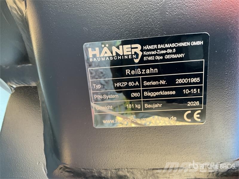  Haener HRZP60-A Excavator Ripper (Unused) خداشات