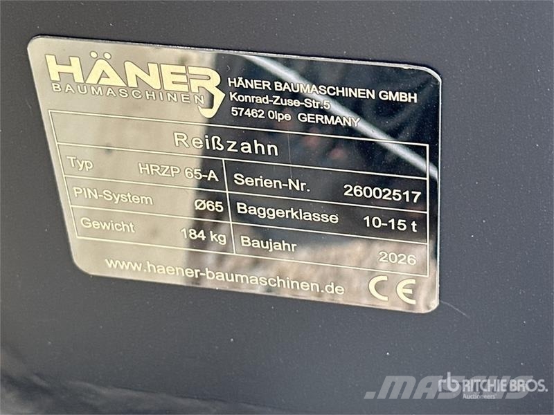 Haener HRZP65-A Dent De Deroctage (Non Utilise) Ex Scarificateur