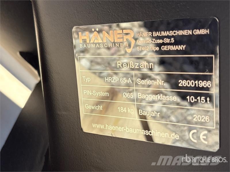 Haener HRZP65-A Excavator Ripper (Unused) Réthasogatók