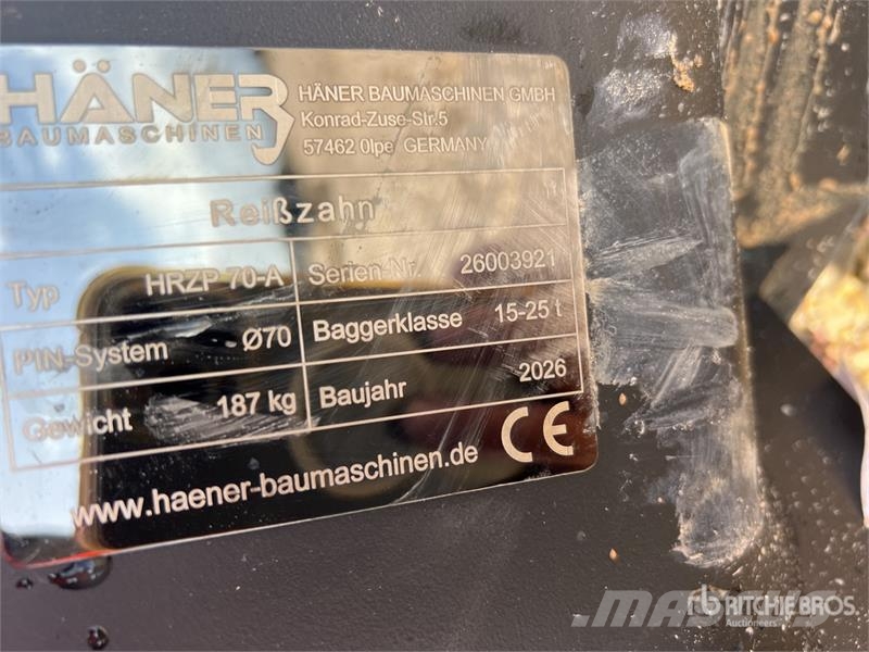  Haener HRZP70-A Excavator Ripper (Unused) Spulchniarki