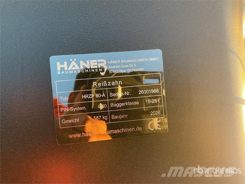  Haener HRZP80-A Excavator Ripper (Unused) خداشات