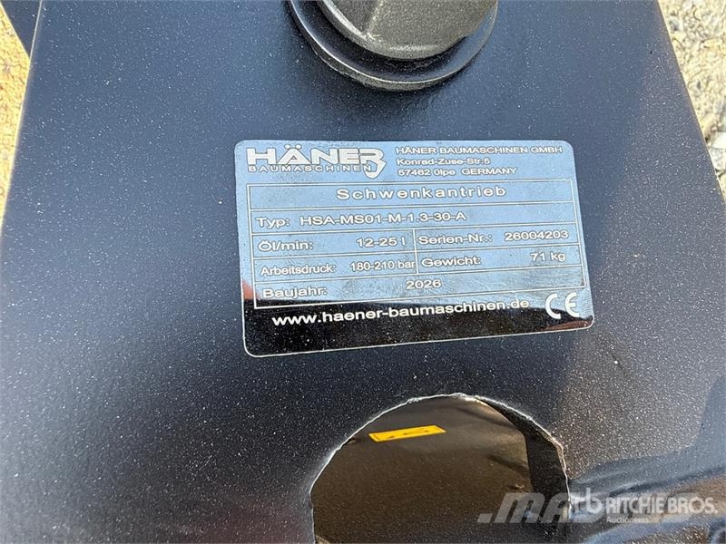 Haener HSA-MS01-M-1.3-30-A swing drive (Unused) Други компоненти