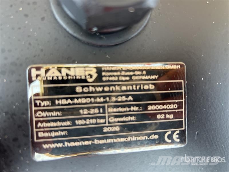 Haener HSA-MS01-M-1.3-25-A swing drive (Unused) Other components