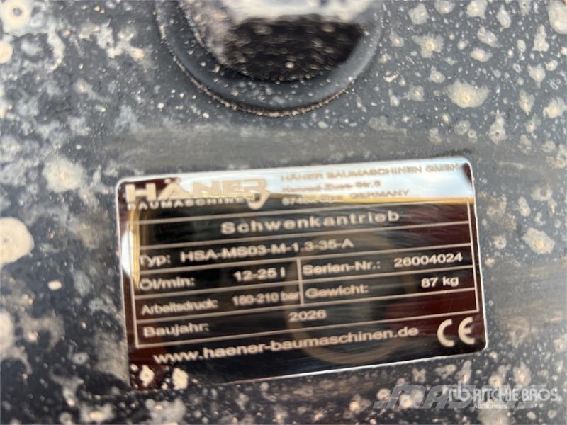 Haener HSA-MS03-M-1.3-35-A swing drive (Unused) مكونات أخرى