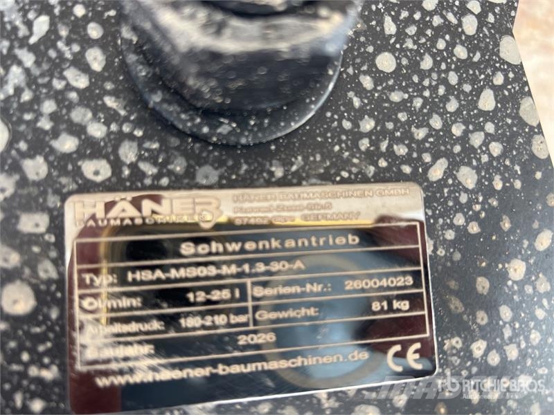 Haener HSA-MS03-M-1.3-30-A swing drive (Unused) مكونات أخرى