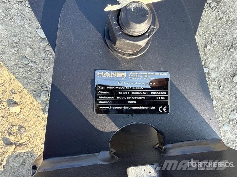 Haener HSA-MS03-M-1.3-30-A swing drive (Unused) Altri componenti