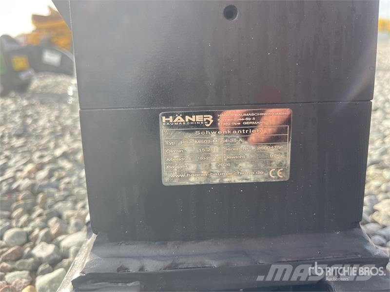 Haener HSA-MS03-M-2.4-35-A Swing Drive (Unused) Andre komponenter
