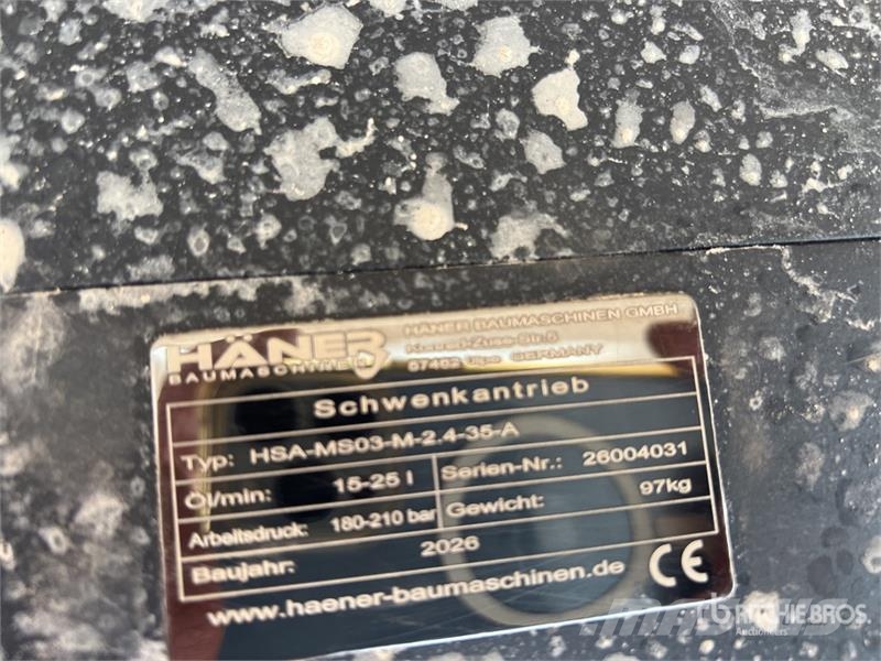 Haener HSA-MS03-M-2.4-35-A swing drive (Unused) مكونات أخرى