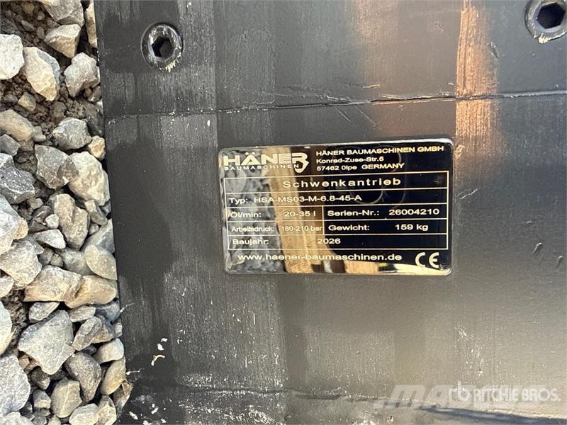  Haener HSA-MS03-M-6.8-45-A swing drive (Unused) Други компоненти