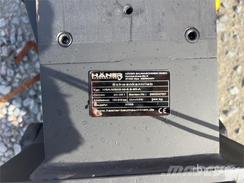  Haener HSA-MS08-M-6.8-60-A Swing Drive (Unused) مكونات أخرى