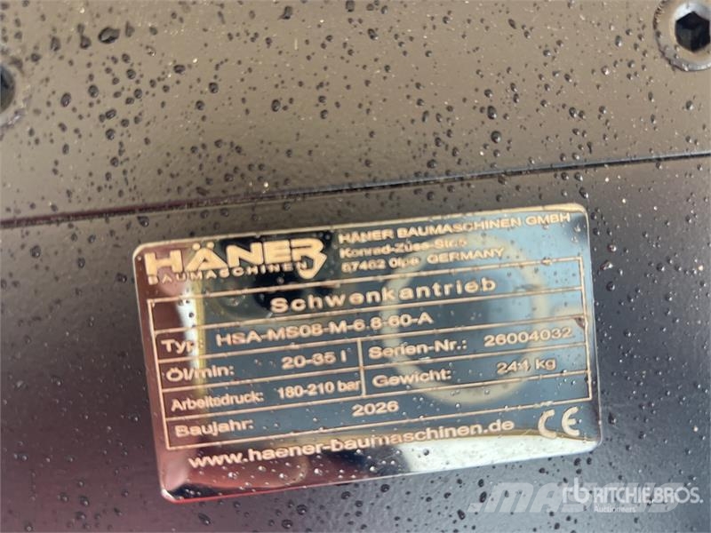 Haener HSA-MS08-M-6.8-60-A swing drive (Unused) Other components