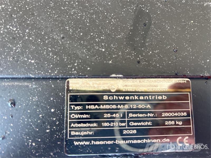 Haener HSA-MS08-M-8.12-50-A swing drive (Unused) Other components