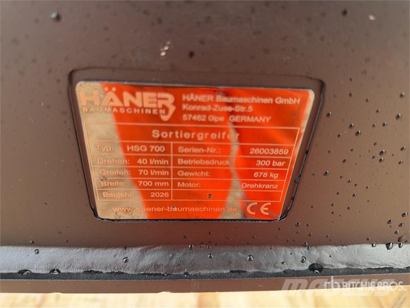  Haener HSG700 Rotating Sorting Excavator Grapple ( خطاطيف