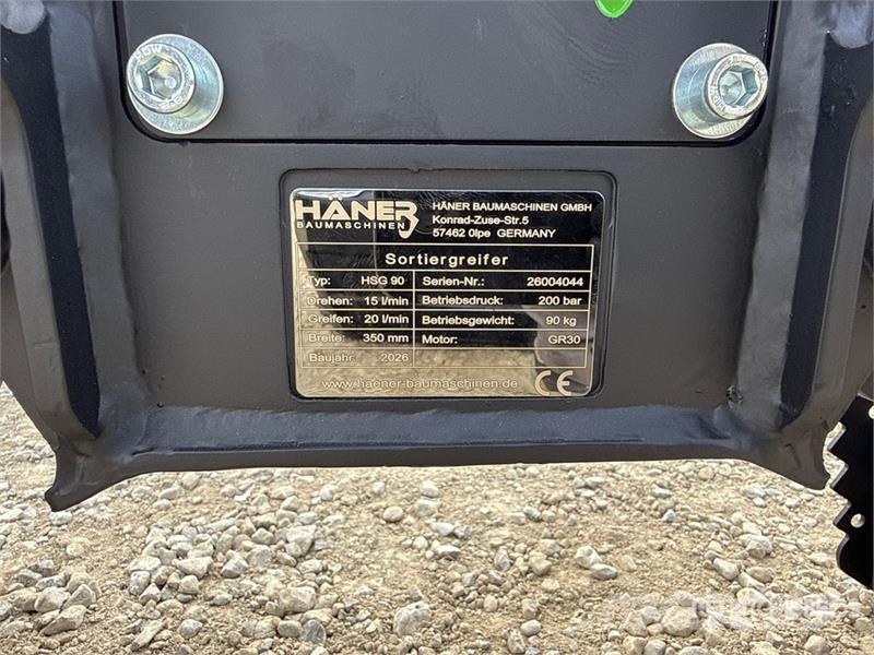Haener HSG90 Sorting Excavator Grapple (Unused) Pinzas