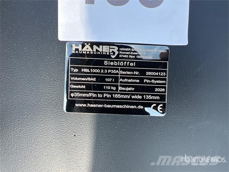 Haener HSL1000 2.3 P35A Sorting Excavator Bucket ( Žlice