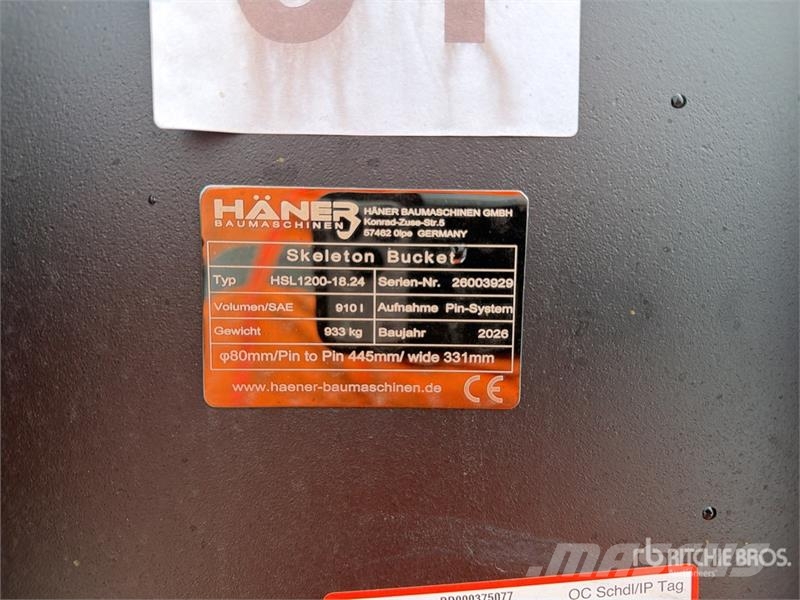 Haener HSL1200-18-24 1150 mm Skeleton Excavator Bu دلاء