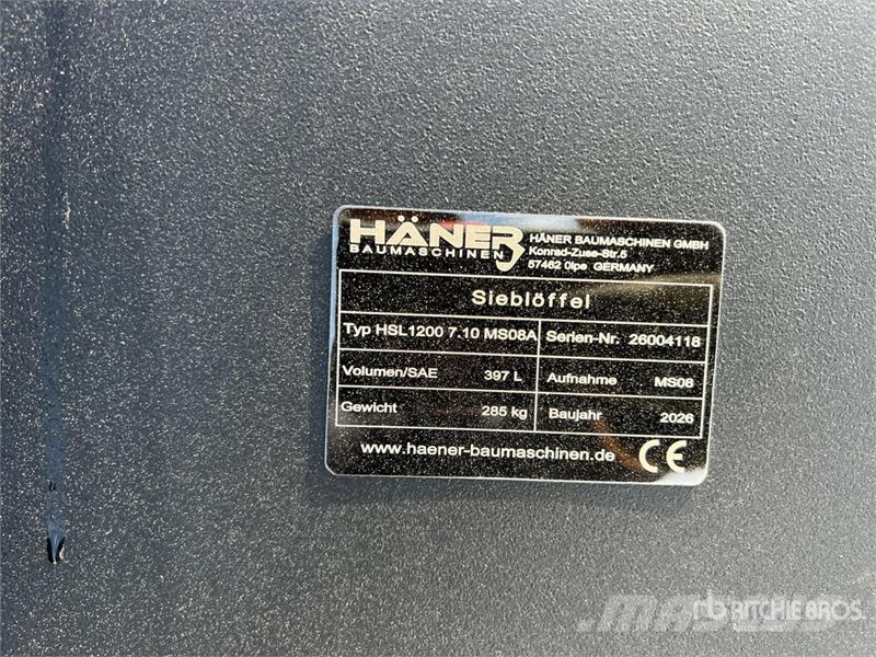  Haener HSL1200 7.10 MS08A Sorting Excavator Bucket Žlice