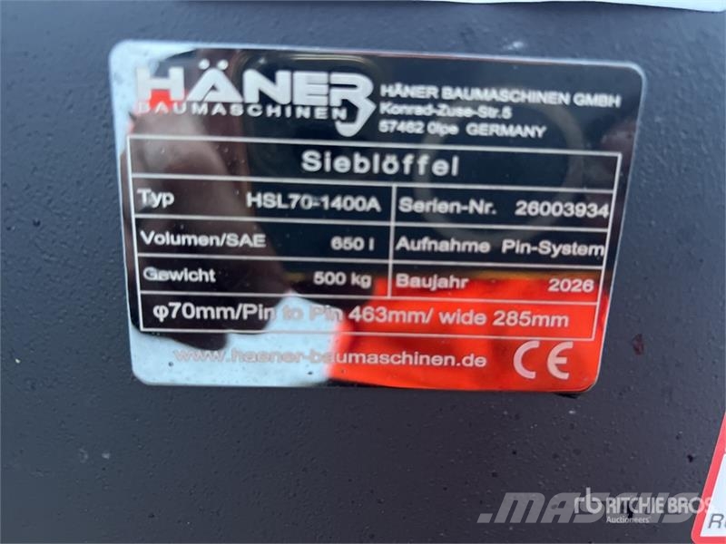  Haener HSL70-1400A 1400 mm Digging Excavator Bucke دلاء